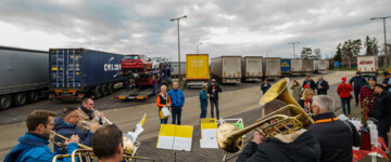Weihnachtsaktion für Lkw-Fahrer A7