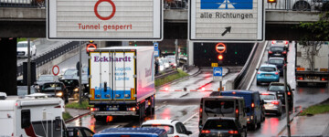 Luise-Kiselbach-Tunnel gesperrt/ München