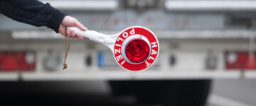 Polizeikontrolle Lkw