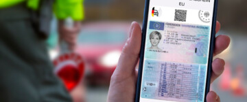 Digitaler Führerschein auf dem Handy
