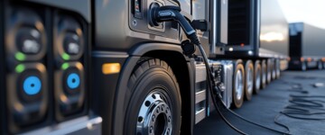 E-Lkw beim Laden