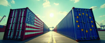 USA und EU Container