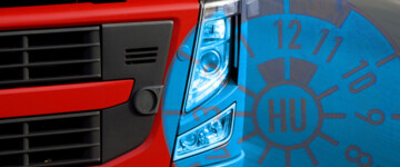 Lkw mit TÜV Plakette