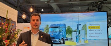 : Torben Bendorf, Director International Growth bei Shell, stellte am Pressetag der IAA Transportation die Kooperation mit Amazon vor
