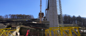 Rahmede-Talbrücke im Bau