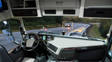 Symbolbild eines autonom fahrenden Lkw