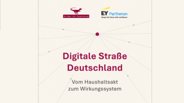Eine gemeinsame Studie von Bridge the Momentum und EY-Parthenon, unterstützt von DKV Mobility und Vitronic: „Digitale Straße Deutschland“.
