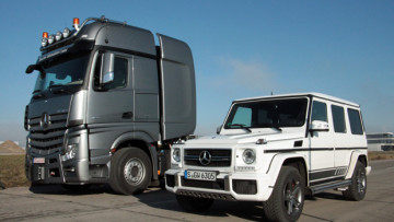 Das Duell: G 63 AMG gegen Actros SLT 4163