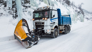 Winterdienst in Norwegen mit dem Sisu Polar 