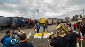 Weihnachtsaktion für Lkw-Fahrer A7