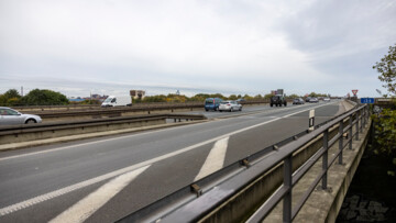 Berliner Brücke der A59 in Duisburg