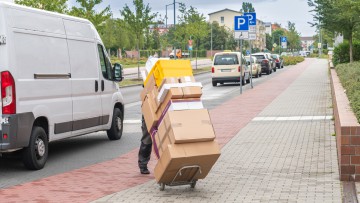 Lieferung eines Paketes