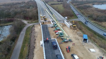 Behelfsbrücke an der A 0