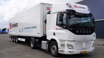 DB Schenker Lkw Wasserstoff Brennstoffzelle