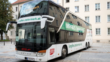 Impfbus für Berufskraftfahrer