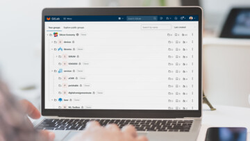 Open-Source-Software der Open Logistics Foundation auf dem Laptop