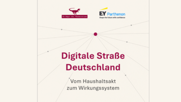 Eine gemeinsame Studie von Bridge the Momentum und EY-Parthenon, unterstützt von DKV Mobility und Vitronic: „Digitale Straße Deutschland“.