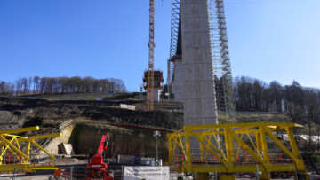 Rahmede-Talbrücke im Bau