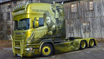 Scania-Showtruck: Wikingerschiff