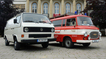 Vergleich Barkas vs. VW: Nostalgie-Treffen