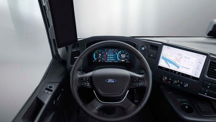 Ansicht des neuen Cockpits der neuen Ford F-Max Gen 2.0