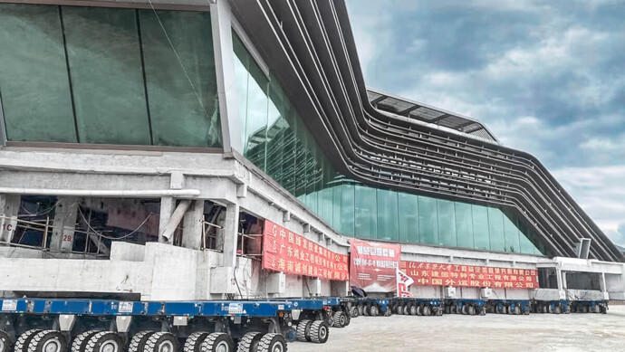 Gebäudetransport China TII Scheuerle 2