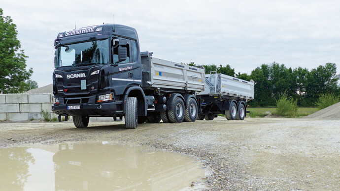 Kipper ab Werk Scania XT 450 Test Aufmacher