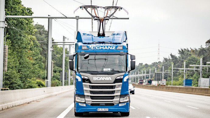 Oberleitungs-Lkw Schanz