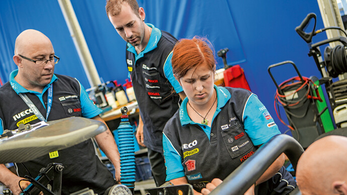 Rennen Mannschaft Race-Team