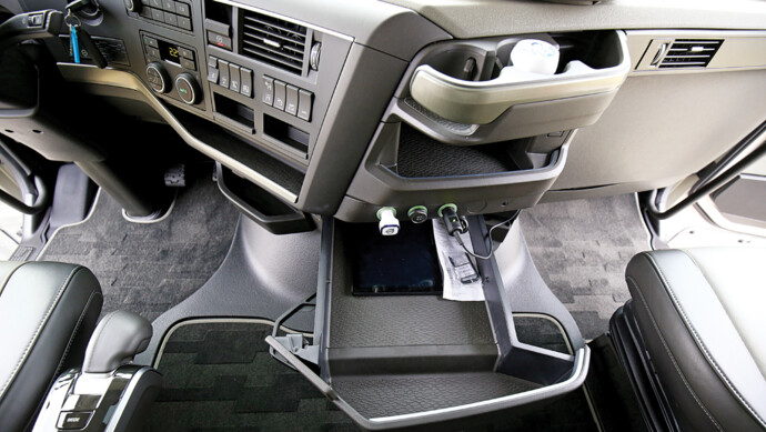 Volvo Supertest Ablage
