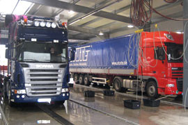 Neue LKW-Waschanlage an der A61 Neue LKW-Waschanlage an der A61