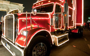 Vandalismus am Weihnachtstruck Bild
