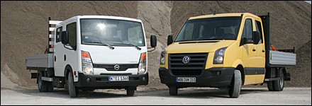 Vergleichstest Nissan Cabstar/VW Crafter