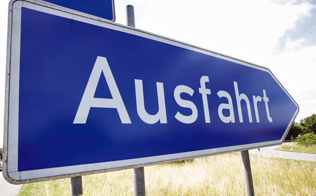 Schadensteilung bei Unfall auf Autobahnabfahrt