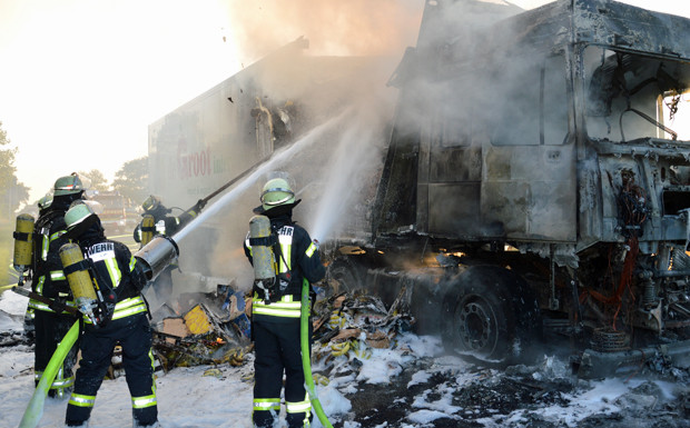 Lkw-Brand: Persönliche Habe ist zu ersetzen