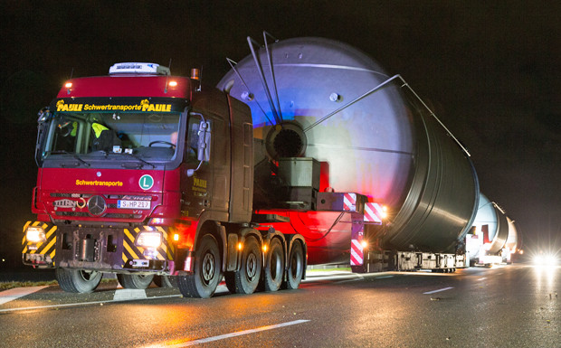 Spezialtransport: Paulaner-Brauerei zieht um