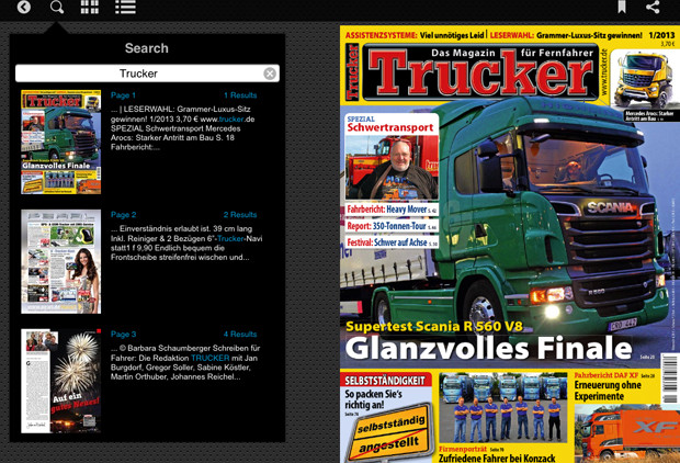 TRUCKER als App bei iTunes und GooglePlay