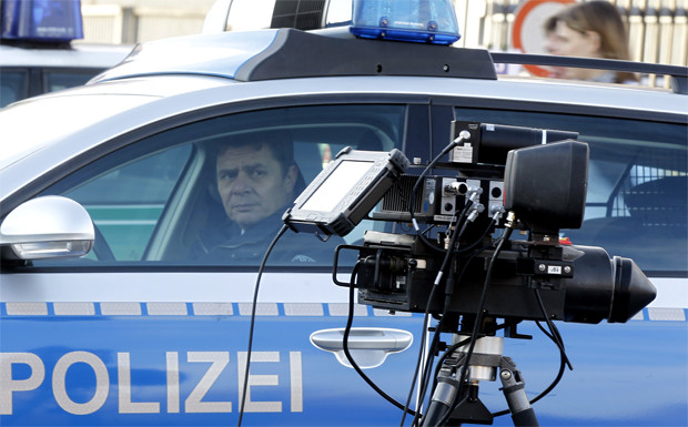 Polizei Geschwindigkeitsmessung