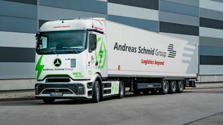 Elektromobilität auf der Langstrecke: Die neuen eActros 600 der Andreas Schmid Group