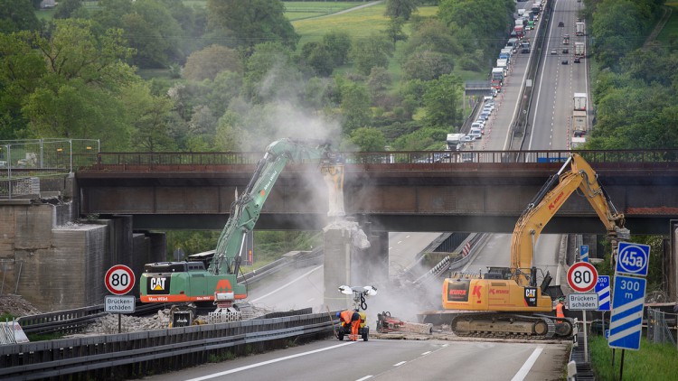 Erneute A8-Vollsperrung bei Pforzheim 