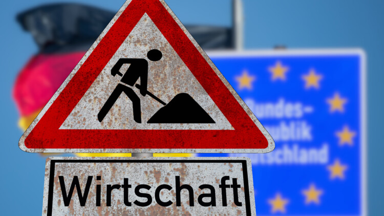 Baustellenschild