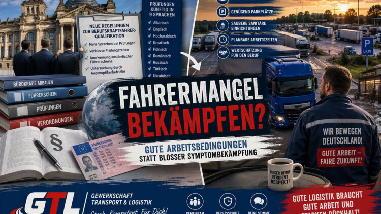 GTL Poster: Fahrermangel bekämpfen