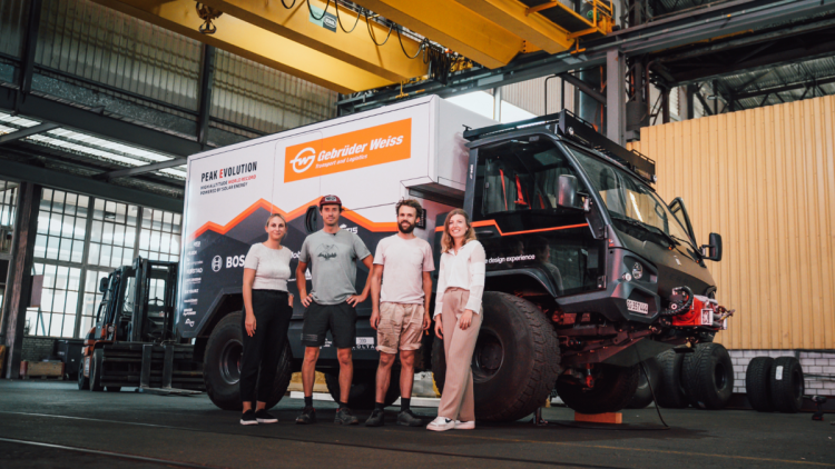 Solar-Lkw Gebrüder Weiss