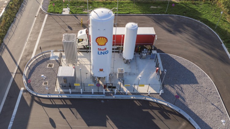 Shell LNG Tankstelle