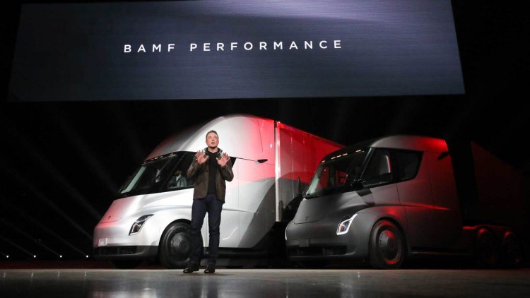 Tesla, Elektro-Lkw, Semi-Truck