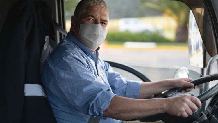 Fahrer Mundschutz