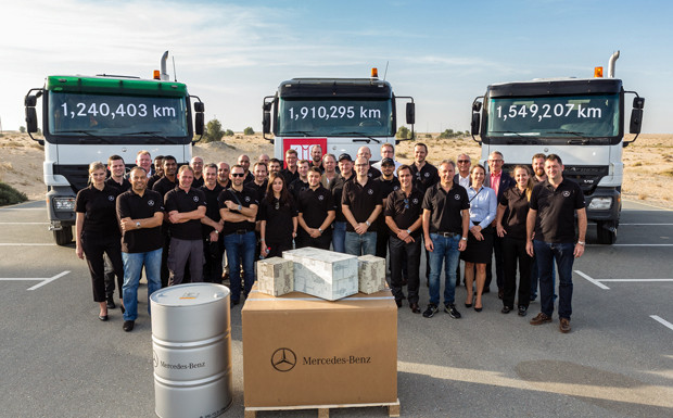 Actros-Kilometermillionäre: V8-Melodien für Millionen