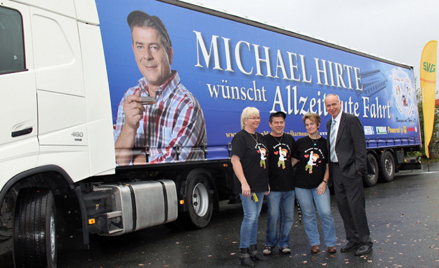 Bewegen mit Herz: Supertalent ziert Partner-Truck