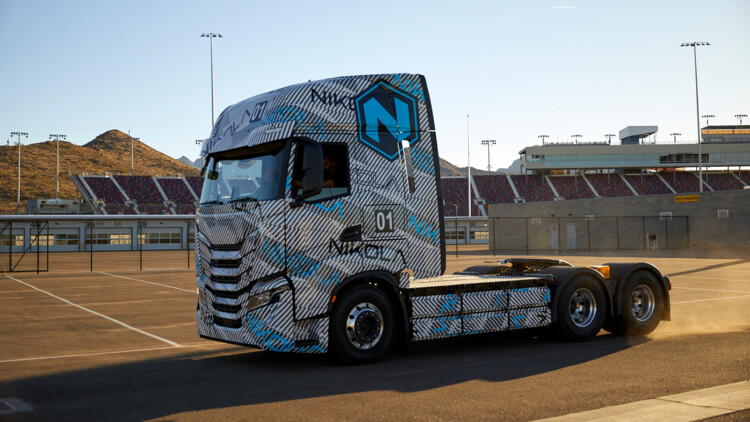 Der Brennstoffzellen-Lkw Nikola Tre