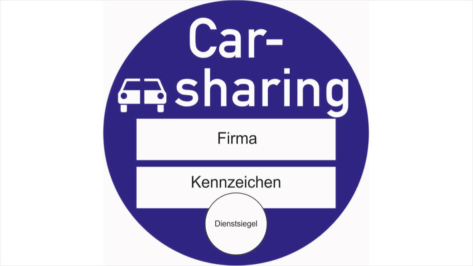 Carsharing Plakette